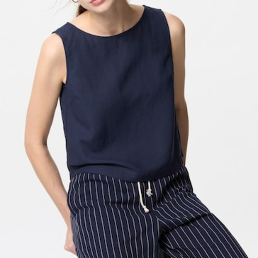 Uniqlo – блузка LINEN BLEND BLOUSE (SLEEVELESS)