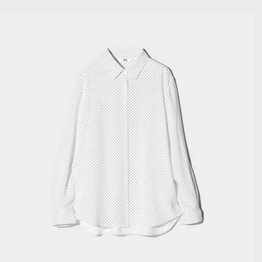 Uniqlo – блузка RAYON BLOUSE (PRINT)
