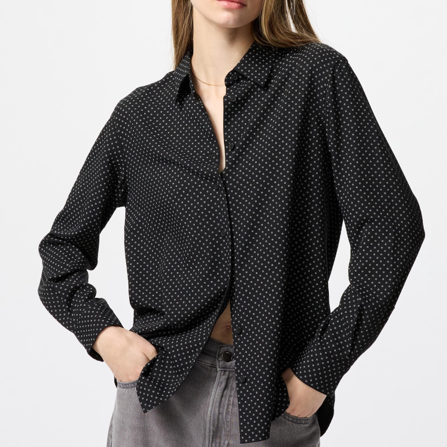 Uniqlo – блузка RAYON BLOUSE (PRINT)
