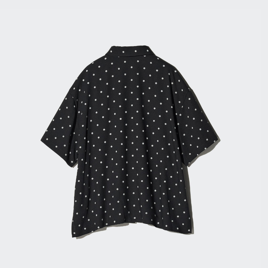 Uniqlo – блузка RAYON BLOUSE (SHORT SLEEVE, PRINT)