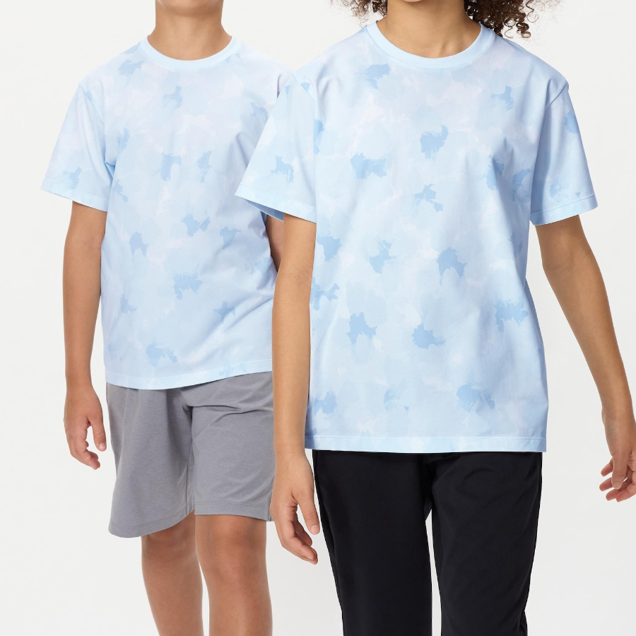 UNIQLO KIDS DRY-EX Crew Neck T (Print) B