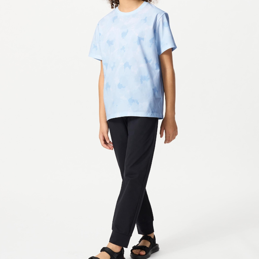 UNIQLO KIDS DRY-EX Crew Neck T (Print) B
