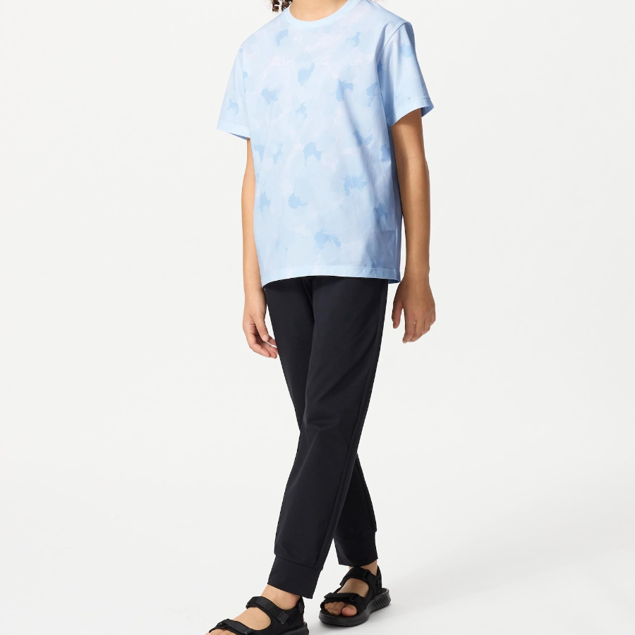UNIQLO KIDS DRY-EX Crew Neck T (Print) B