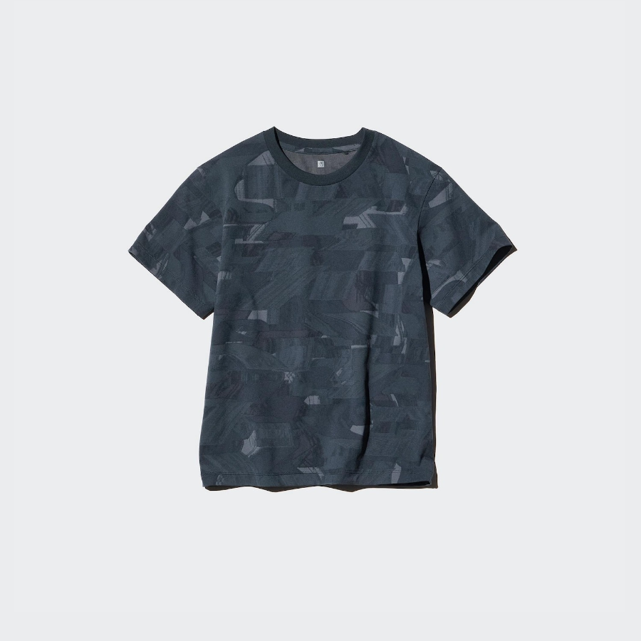 UNIQLO KIDS DRY-EX Crew Neck T (Print) A