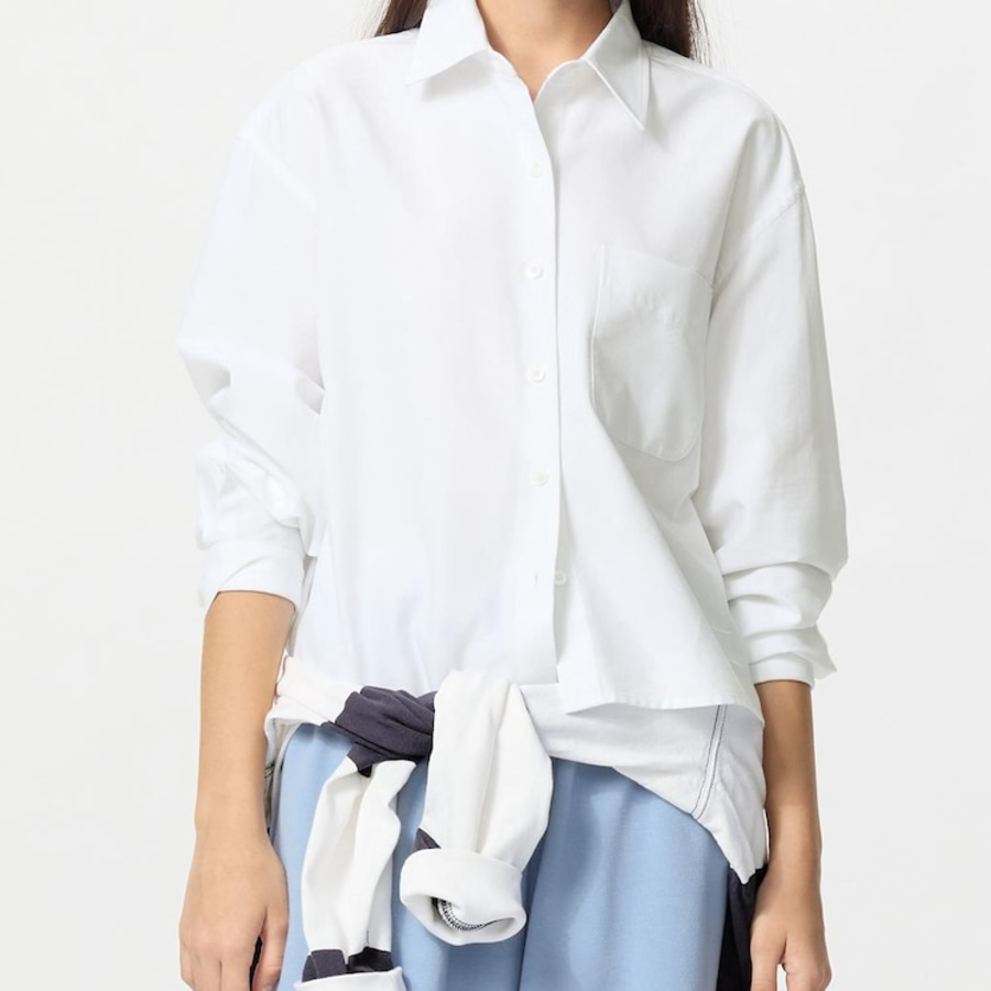 Uniqlo – рубашка OXFORD BOXY SHIRT (LONG SLEEVE)