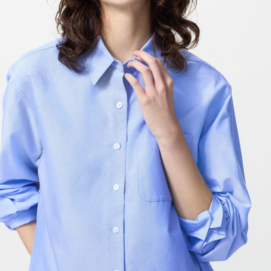 Uniqlo – рубашка OXFORD BOXY SHIRT (LONG SLEEVE)