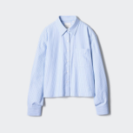 Uniqlo – рубашка OXFORD BOXY SHIRT (LONG SLEEVE, STRIPE)