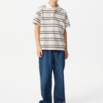 UNIQLO KIDS DRY Pique Stripe Polo Shirt (Short Sleeve)