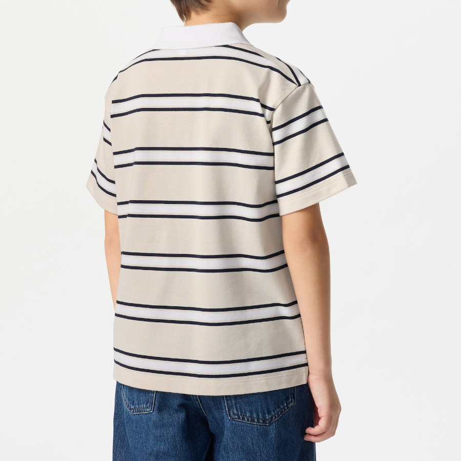 UNIQLO KIDS DRY Pique Stripe Polo Shirt (Short Sleeve)