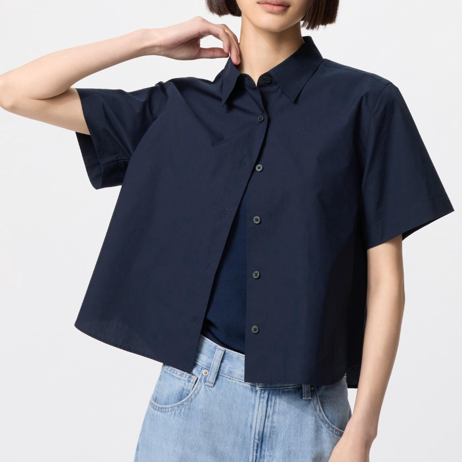 Uniqlo – рубашка COTTON SHORT SHIRT (SHORT SLEEVE)