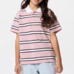 UNIQLO KIDS DRY Pique Stripe Polo Shirt (Short Sleeve)