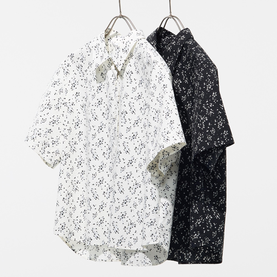 Uniqlo – рубашка COTTON SHORT SHIRT (SHORT SLEEVE, PRINT)