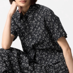 Uniqlo – рубашка COTTON SHORT SHIRT (SHORT SLEEVE, PRINT)