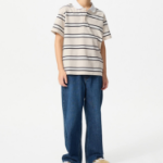 UNIQLO KIDS DRY Pique Stripe Polo Shirt (Short Sleeve)