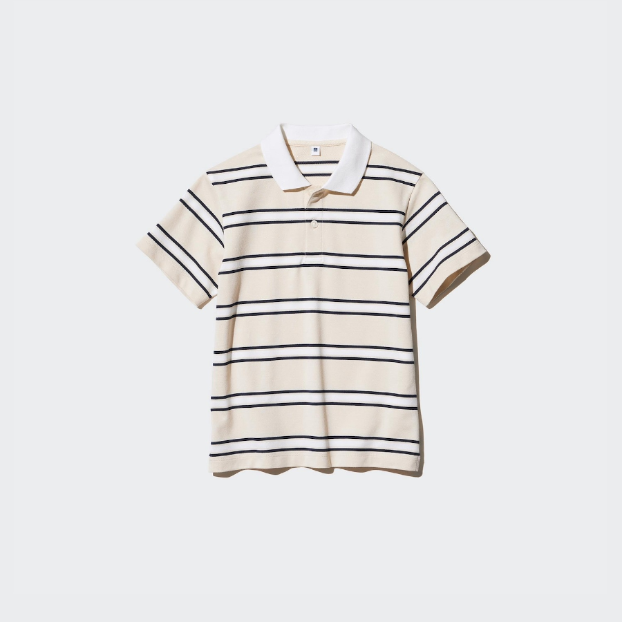 UNIQLO KIDS DRY Pique Stripe Polo Shirt (Short Sleeve)
