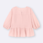 Uniqlo – блузка GU LACE PEPLUM BLOUSE (SHORT SLEEVE)