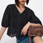 Uniqlo – блузка GU LACE PEPLUM BLOUSE (SHORT SLEEVE)