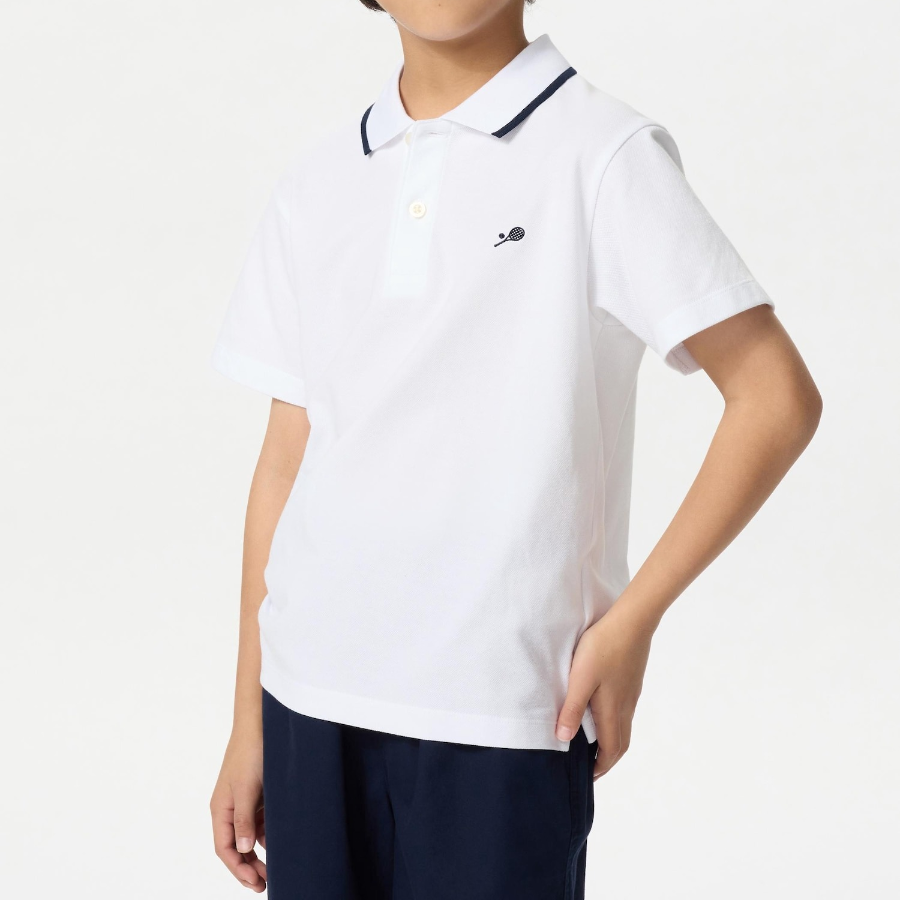 UNIQLO KIDS DRY Pique Polo Shirt (Short Sleeve) Embroidered
