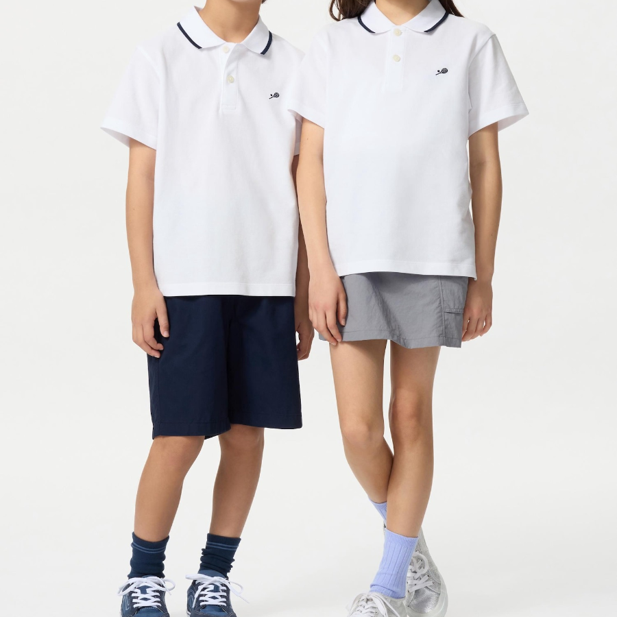 UNIQLO KIDS DRY Pique Polo Shirt (Short Sleeve) Embroidered