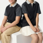 UNIQLO KIDS DRY Pique Polo Shirt (Short Sleeve) Color Block