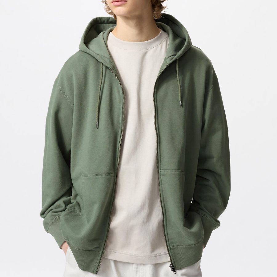UNIQLO Sweat Full-Zip Parka