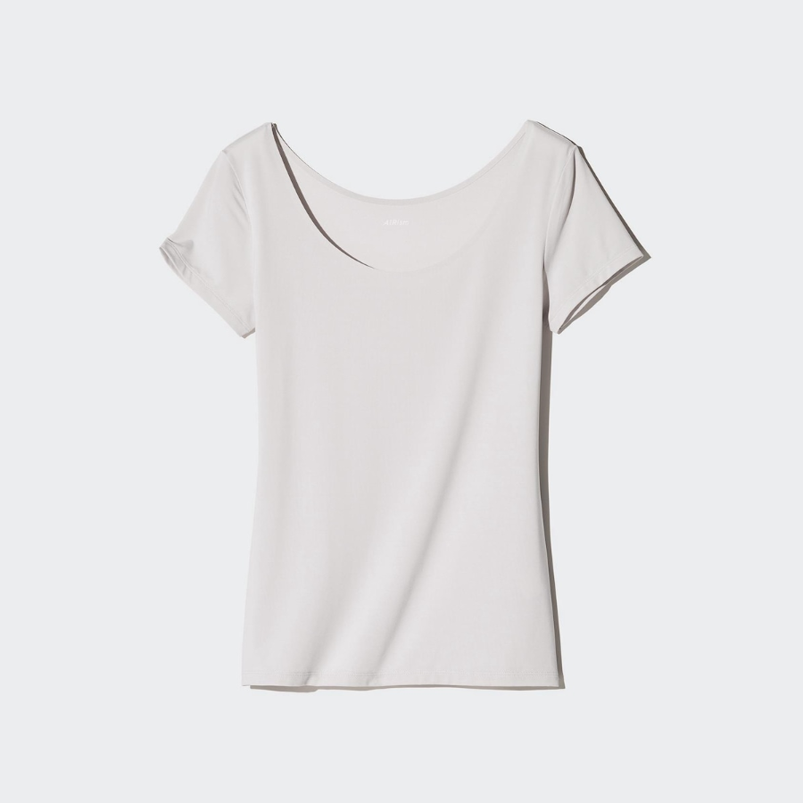 Uniqlo – футболка AIRism U-NECK T-SHIRT (SHORT SLEEVE)