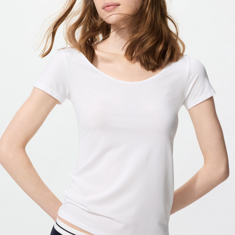 Uniqlo – футболка AIRism U-NECK T-SHIRT (SHORT SLEEVE)