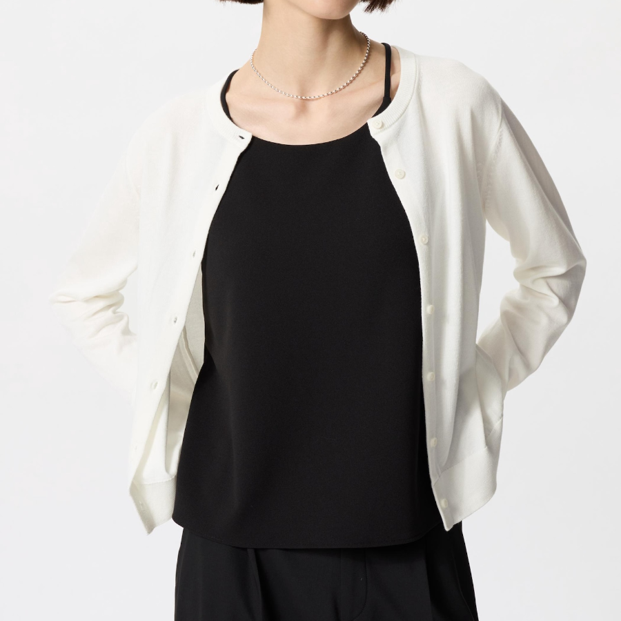 Uniqlo – кардиган UV PROTECTION Crew Neck (длинный рукав)