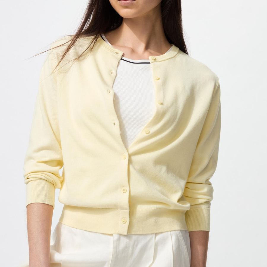 Uniqlo – кардиган UV PROTECTION Crew Neck (длинный рукав)