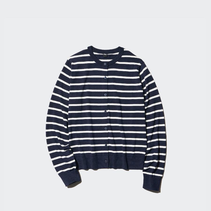 Uniqlo – кардиган UV PROTECTION Crew Neck (Stripe)