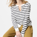 Uniqlo – кардиган UV PROTECTION Crew Neck (Stripe)