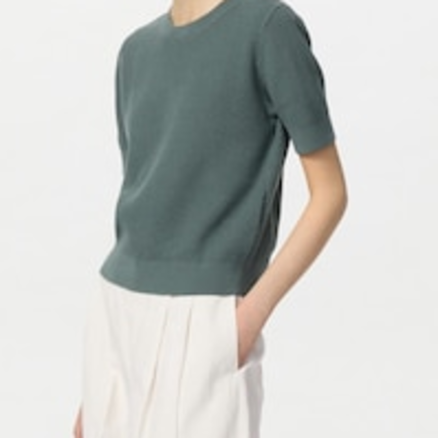Uniqlo – свитер Cotton Popcorn Sweater (Short Sleeve)