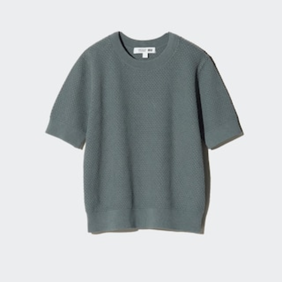 Uniqlo – свитер Cotton Popcorn Sweater (Short Sleeve)