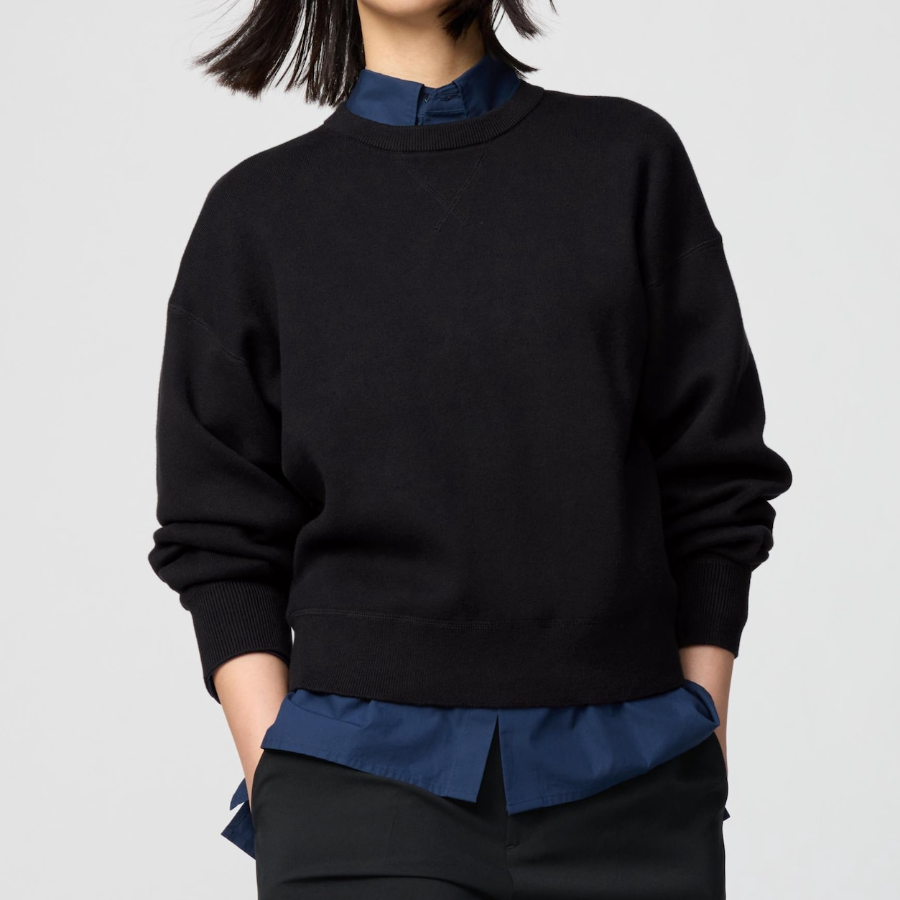 Uniqlo – свитер Smooth Cotton Crew Neck Sweater