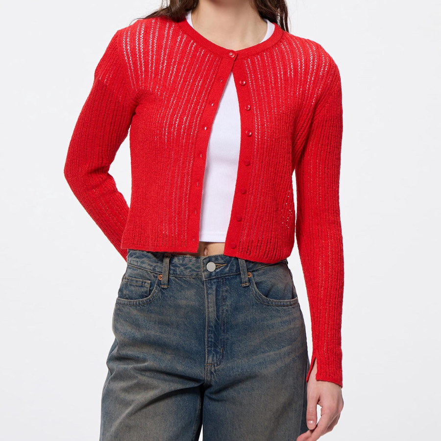 Uniqlo – кардиган с лейсы и стежками Loop Yarn