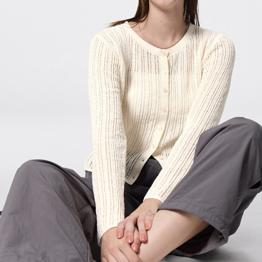 Uniqlo – кардиган с лейсы и стежками Loop Yarn