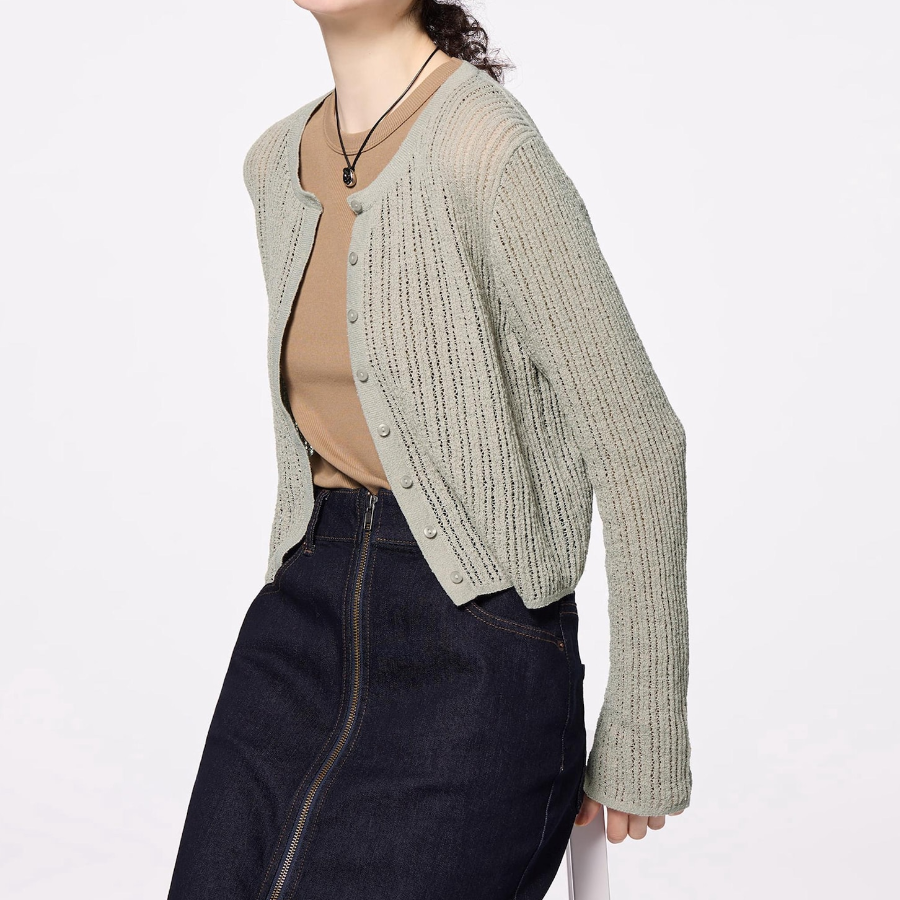 Uniqlo – кардиган с лейсы и стежками Loop Yarn