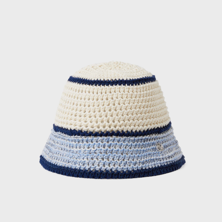 WHO.A.U Knitted Crochet Bucket Hat