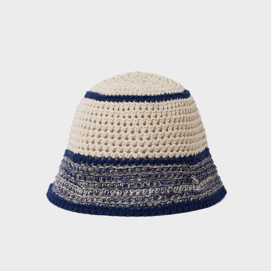 WHO.A.U Knitted Crochet Bucket Hat