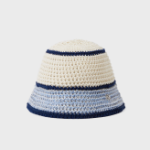 WHO.A.U Knitted Crochet Bucket Hat