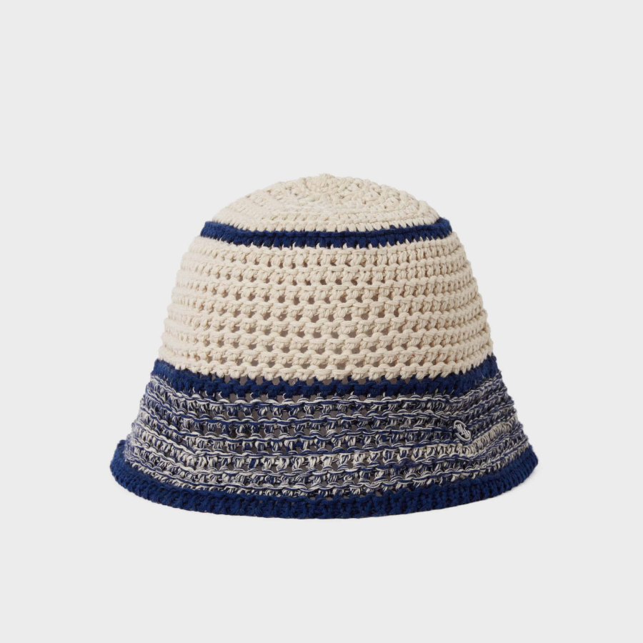 WHO.A.U Knitted Crochet Bucket Hat