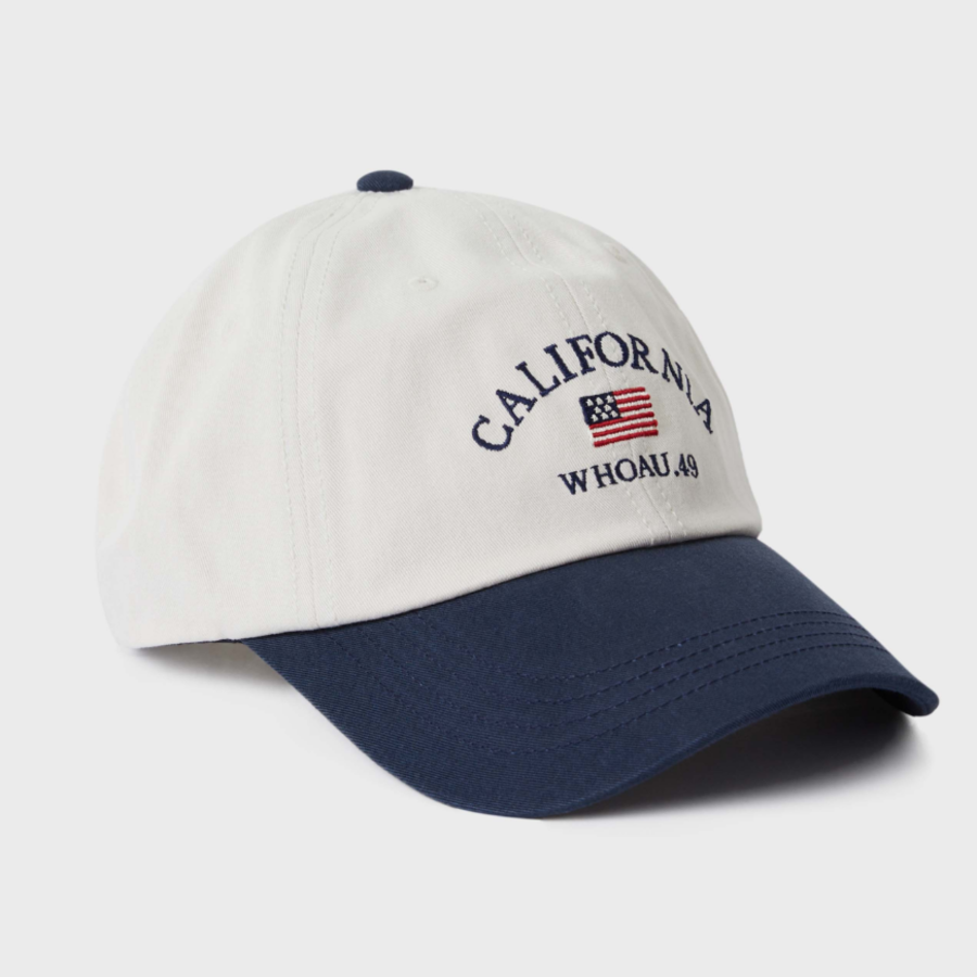 WHO.A.U Washed Lettering Ball Cap