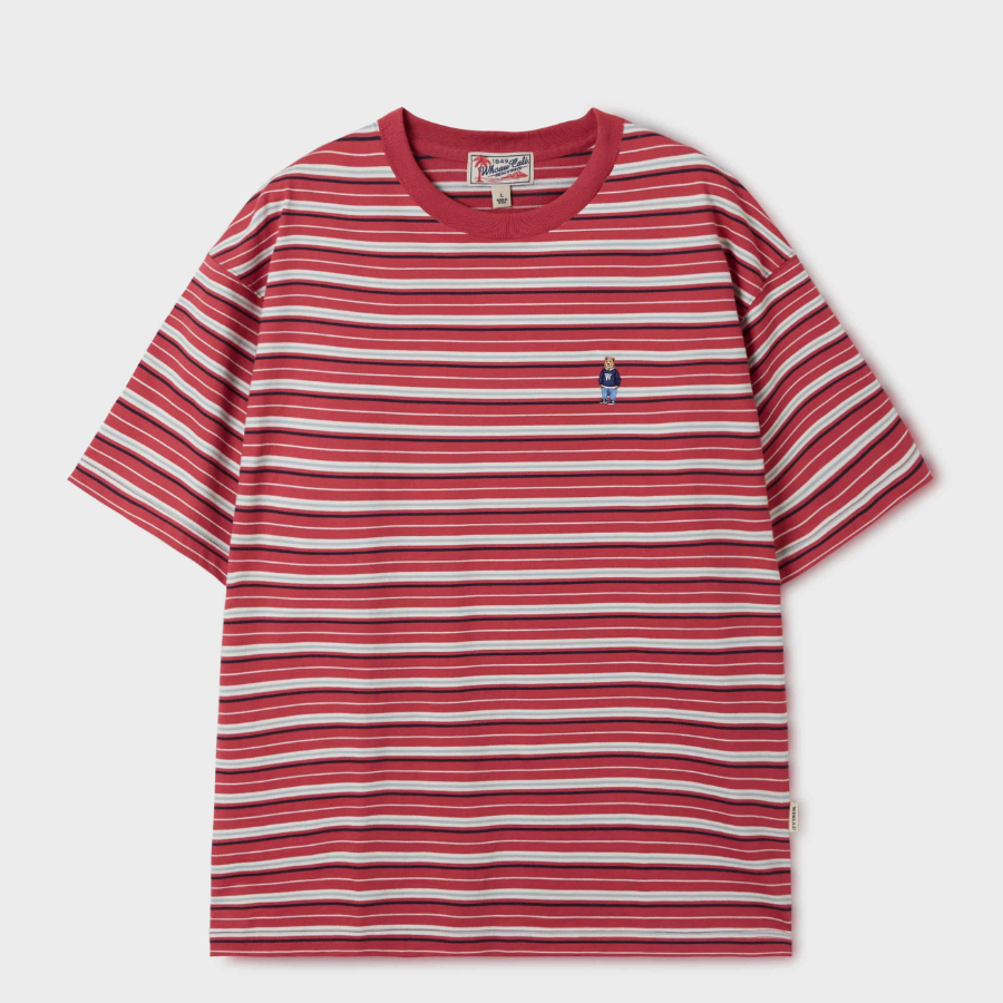 WHO.A.U — футболка Steve Multi Stripe T-Shirt [B]