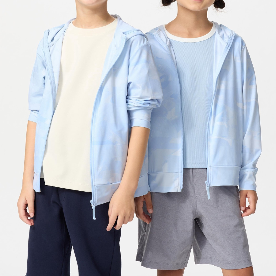 UNIQLO KIDS AIRism UV Protection Full-Zip Parka (Print)