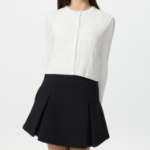 UNIQLO GIRLS Washable Knit Rib Cardigan