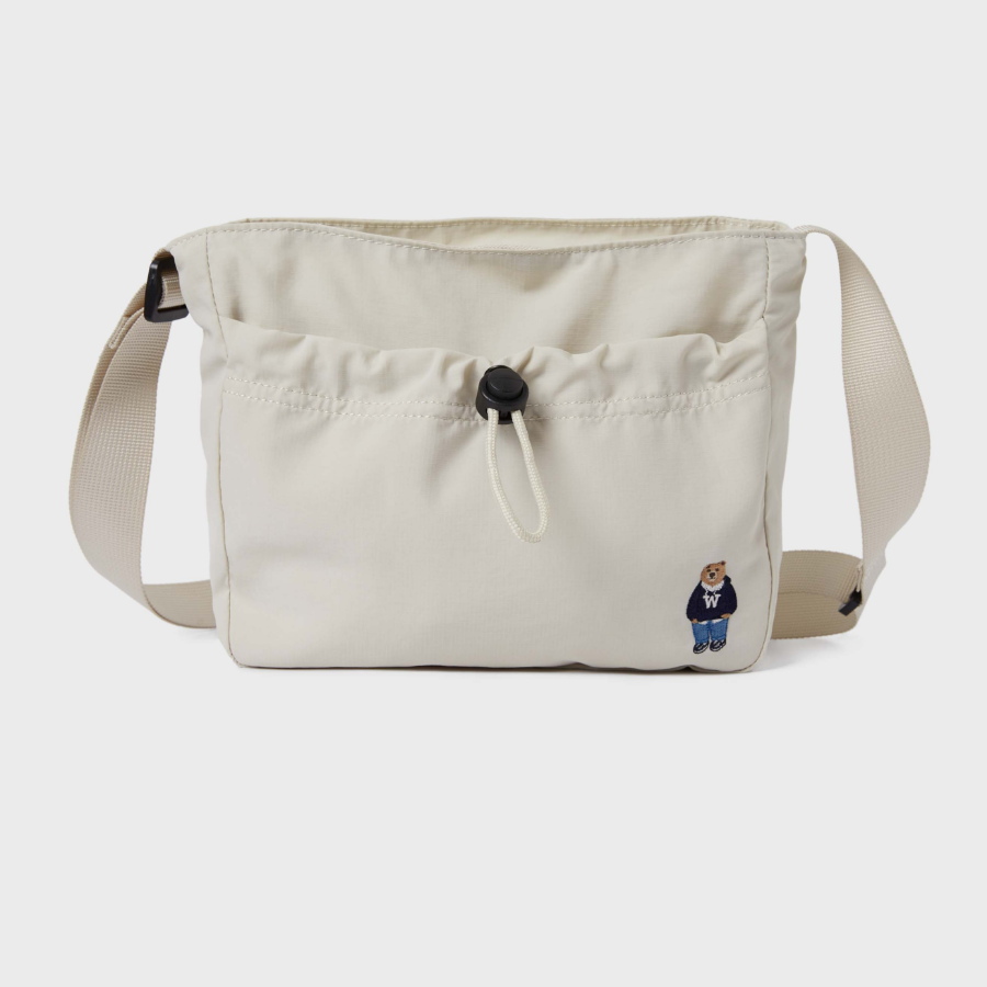 WHO.A.U Steve Nylon Drawstring Cross Bag