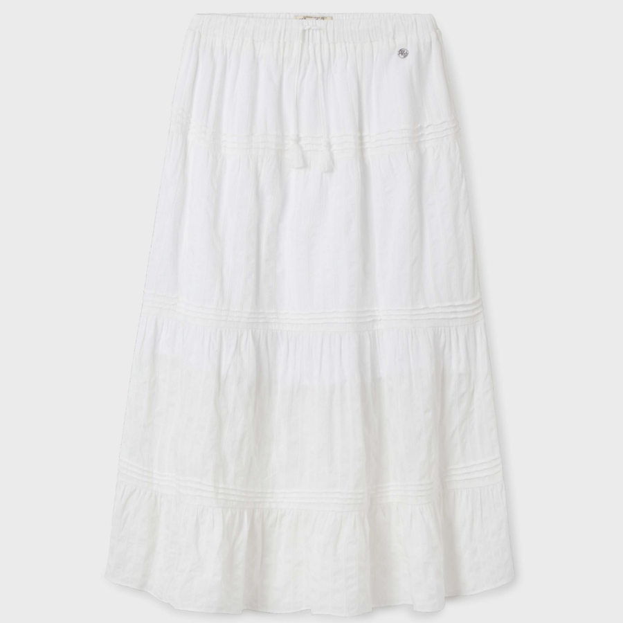 WHO.A.U — юбка Long Tiered Skirt