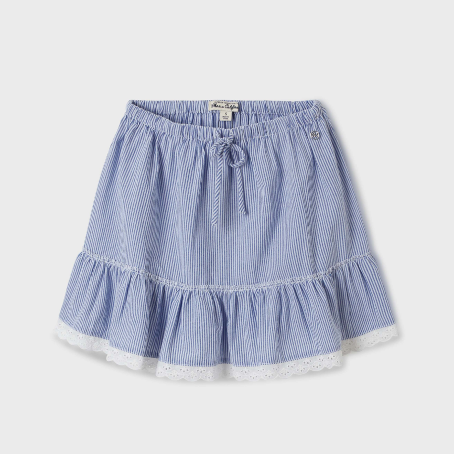 WHO.A.U — юбка Stripe Tiered Short Skirt