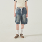 WHO.A.U — шорты Bermuda Cargo Denim Shorts (U)