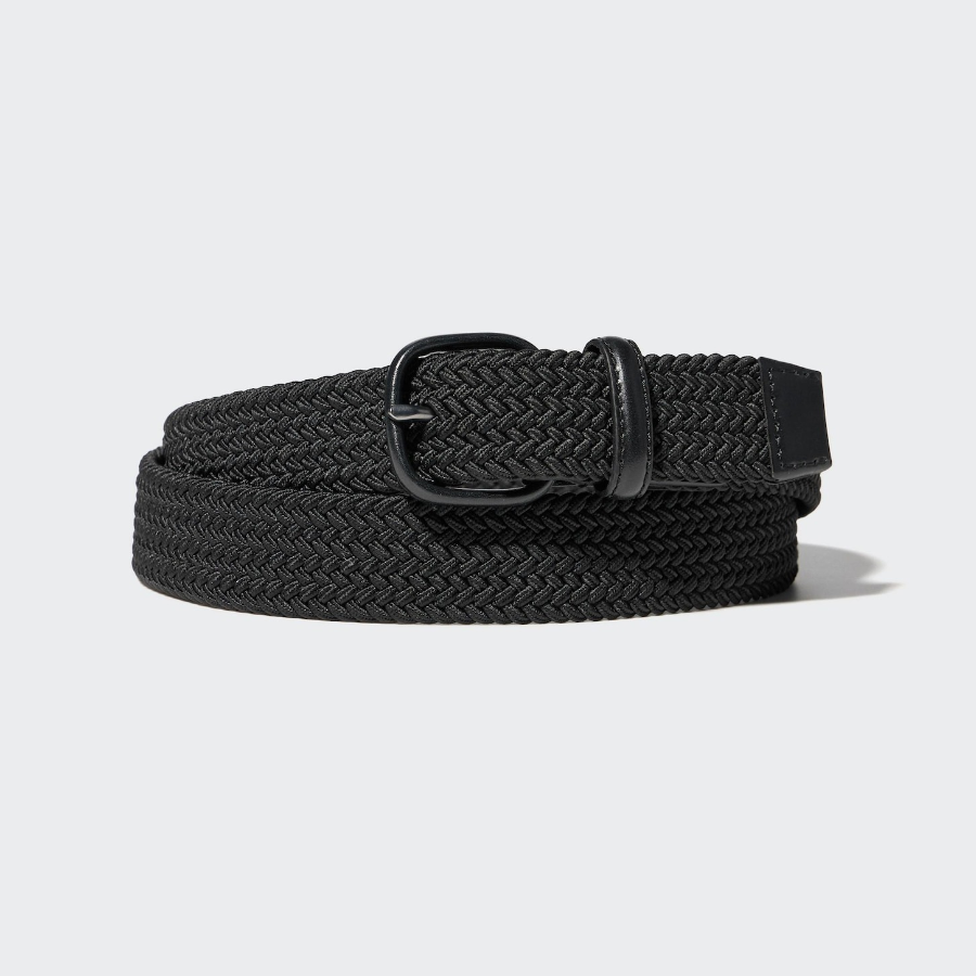Uniqlo Leather Combination Mesh Belt